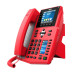 Телефон IP Fanvil X5U-R 16 линий, цветной экран 3.5" + доп. цветной экран 2.4", HD, Opus, 10/100/1000 Мбит/с, USB, Bluetooth, PoE, Красный