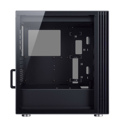 Корпус JONSBO U6 Silver без БП, боковые панели из закаленного стекла, mini-ITX, micro-ATX, ATX, серебристый