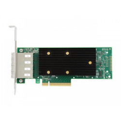HBA-адаптер Broadcom 9400-16e SGL (05-50013-00 / 03-50013-15007 ) PCIe 3.1 x8 LP, Tri-Mode SAS/SATA/NVMe 12G HBA, 16port(4*ext SFF8644), 3416 IOC