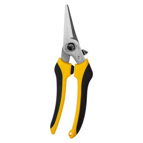 Режущий инструмент (пилы, ножовки, ножи, ножницы) Deli Ножницы универсальные строительные Deli DL2908 205мм, 48-52HRC, прорезиненная рукоятка