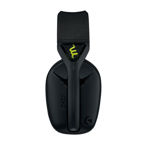 Гарнитура Logitech Гарнитура игровая Logitech G435 Black черная, беспроводная, накладной тип, дифузоры 40мм, 20 Гц - 20 кГц, USB Lightspeed + Bluetooth, кабель для зарядки USB-C - USB-A