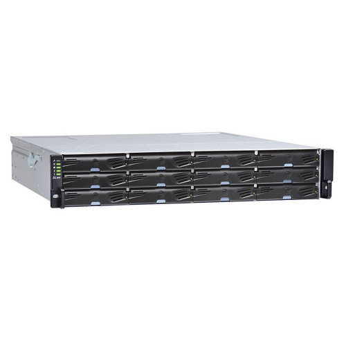 Платформа СХД Infortrend EonStor DS1012R2C000B-8U32 (12x3.5, 2U, High IOPS, Dual Redundant Controllers (incl: 2x2GB Cache, 8x1GbE (RJ-45) iSCSI, 2 FREE host board slots, 2x12Gb SAS ext ports, 2x Super capacitor+Flash+FAN module, 2x460W), Rackmount kit)
