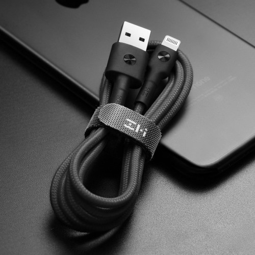 USB кабель ZMI USB-кабель Lightning ZMI AL853 MFi 150 см 3A 18W PD  black (ZMKAL853CNBK)