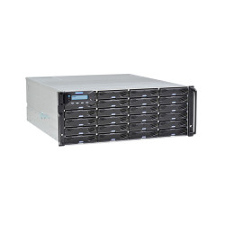 Платформа СХД Infortrend EonStor DS3024RUC000C-8U30 (24x3.5, 4U, High IOPS, Dual Redundant Controller (incl: 2x4GB Cache, 8x1Gb SFP, 4 FREE host board slots, 2x12Gb SAS ext ports, 2x(PSU 460W +FAN/SuperCap.+Flash module), Rackmount kit)