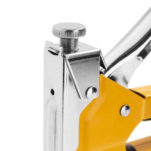 Степлеры, пистолеты, заклепочники Deli Мебельный степлер Deli DL238105 с набором скоб + антистеплер Набор: 2000шт D-тип. 2000шт Т-тип. 2000шт U-тип, 1шт скобоудалитель.