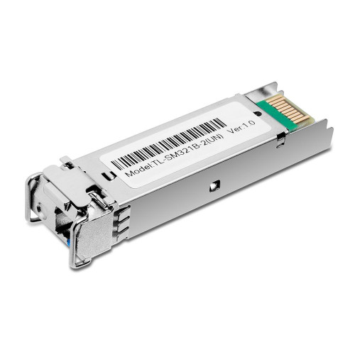 Модуль TP-LINK TL-SM321B-2 1000Base-BX WDM Двунаправленный SFP-модуль, TX: 1310 нм, RX: 1550 нм, 1 симплексный разъём LC, расстояние передачи до 2 км по кабелю SMF 9/125 мкм (одномодовое волокно), поддержка DDM (цифровой диагностический мониторинг) (07294