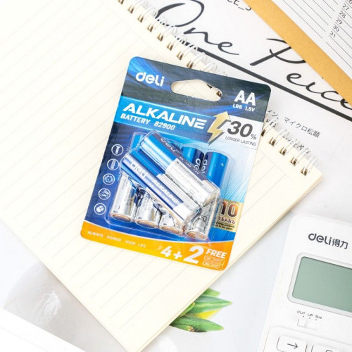 Элемент питания Deli AA LR6 4+2pcs (E82900)