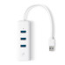 Концентратор TP-LINK UE330 Сетевой адаптер USB 3.0/Gigabit Ethernet c 3-портовым концентратором USB 3.0, 1 разъём USB 3.0, 1 гигабитный порт Ethernet, 3 порта USB 3.0, складной портативный дизайн, поддержка Plug and Play {100}
