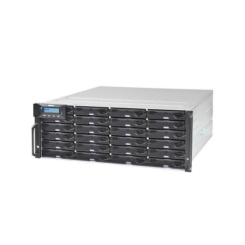 Платформа СХД Infortrend EonStor DS3024RUC000C-8U30 (24x3.5, 4U, High IOPS, Dual Redundant Controller (incl: 2x4GB Cache, 8x1Gb SFP, 4 FREE host board slots, 2x12Gb SAS ext ports, 2x(PSU 460W +FAN/SuperCap.+Flash module), Rackmount kit)