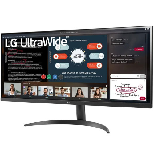 Монитор 29" LG 29WP500-B Black (IPS, 2560x1080, HDMI+HDMI, 5 ms, 178°/178°, 350 cd/m, 1000:1, 75Hz)