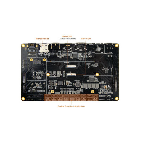 Одноплатный компьютер FireFly AIO-3288J 2G+16G,  Core-3288J soldered with his backplane