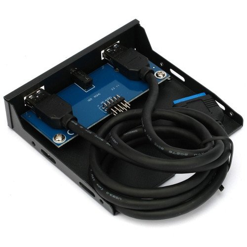 Адаптер Gembird Планка USB 3.0 на переднюю панель в отсек 3.5" 2xUSB-A 3.0 + 1x HD Audio