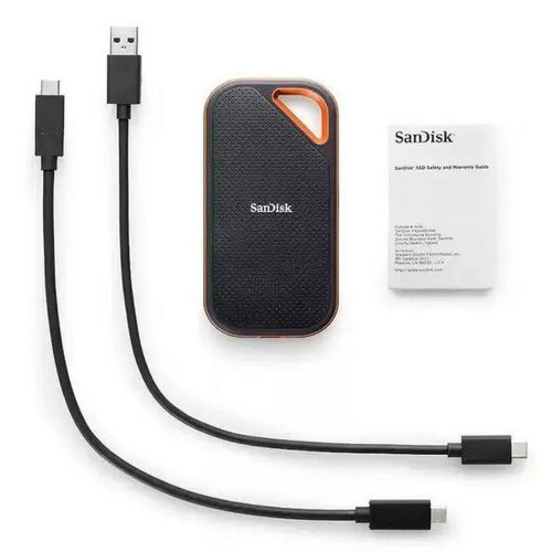 Твердотельный накопитель SSD SanDisk Extreme PRO 2TB Portable SSD - Read/Write Speeds up to 2000MB/s, USB 3.2 Gen 2x2, Forged Aluminum Enclosure, 2-meter drop protection and IP55 resistance