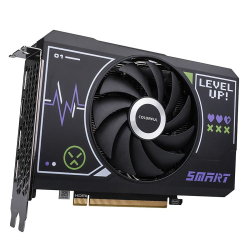 Видеокарта Colorful RTX4060 Mini 8GB-V 128-bit GDDR6 DPx3 HDMI 1FAN RTL
