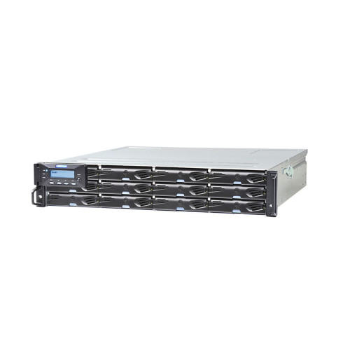 Платформа СХД Infortrend EonStor DS3012GU0000C-8U30 (12x3.5, 2U, Single controller System incl: 1x4GB Cache, 4x1GbE iSCSI ports RJ-45, 2x host board slots, 1x 12Gb SAS Ext Port, 2x(PSU 460W+FAN Module), Rackmount kit)