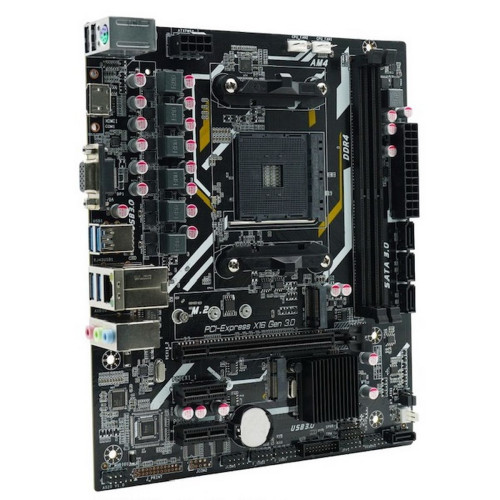 Материнская плата  AFOX motherboard AMD A520, AMD Socket AM4, Micro-ATX