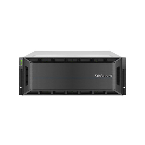 Платформа СХД Infortrend EonStor GS2024R0C0F0D-8U32 (24х3.5, 4U, Dual Redundant Controllers (incl: 4x4GB Cache, 8x1GbE RJ-45 ports, 4 FREE host board slots, 2x 12Gb SAS ext ports, 2x (PSU 460W+FAN/SuperCap.+Flash), Rackmount kit)