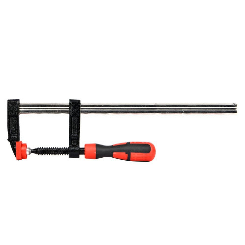 Струбцина F-образная усиленная Deli DL110525Z 250x50 мм, макс. усилие зажима 2000N, резьба 12мм