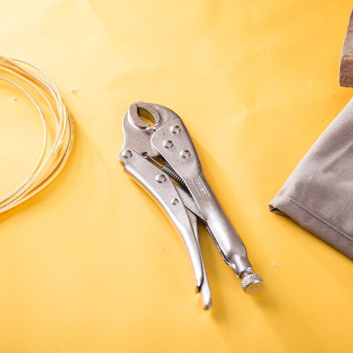 Зажимной инструмент Deli Зажимные клещи с круглыми губками Deli DL2001 220мм, рабочий ход 50мм, регулировочный винт