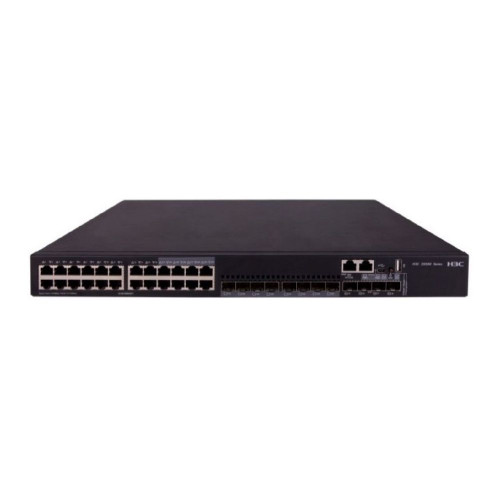 H3C Коммутатор S5560X-30C-EI L3 Ethernet Switch(24GE(8SFP Combo)+4SFP Plus+1Slot) w/o PSU