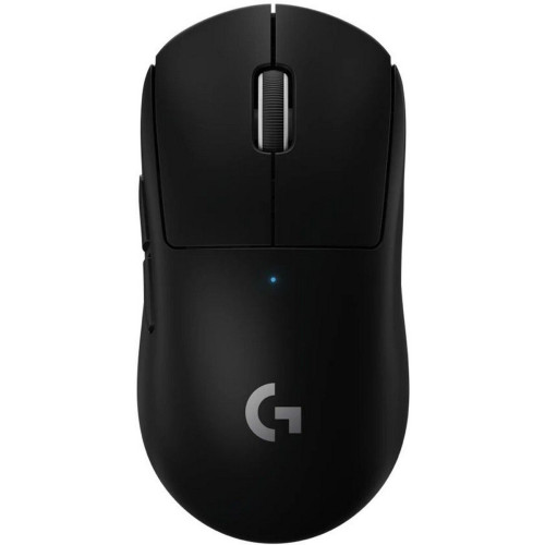 Мышь Logitech Мышь игровая Logitech G PRO X Superlight Black черная, беспроводная Lightspeed, cенсор Hero 25K 100-25600dpi, 5 кнопок, облегченная 63гр, правый хват