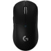 Мышь Logitech Мышь игровая Logitech G PRO X Superlight Black черная, беспроводная Lightspeed, cенсор Hero 25K 100-25600dpi, 5 кнопок, облегченная 63гр, правый хват
