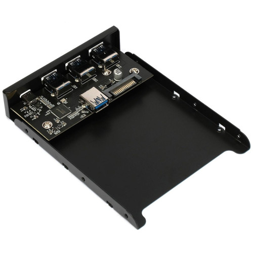 Адаптер Gembird Планка USB 3.0 на переднюю панель в отсек 3.5" 3xUSB-A 3.0 + 1xType-C