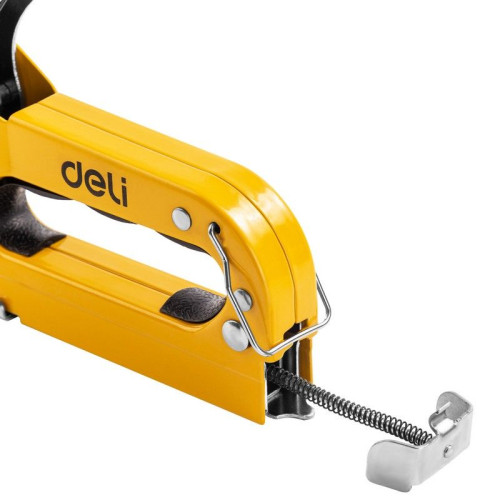 Степлеры, пистолеты, заклепочники Deli Мебельный степлер Deli DL238105 с набором скоб + антистеплер Набор: 2000шт D-тип. 2000шт Т-тип. 2000шт U-тип, 1шт скобоудалитель.