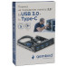 Адаптер Gembird Планка USB 3.0 на переднюю панель в отсек 3.5" 3xUSB-A 3.0 + 1xType-C