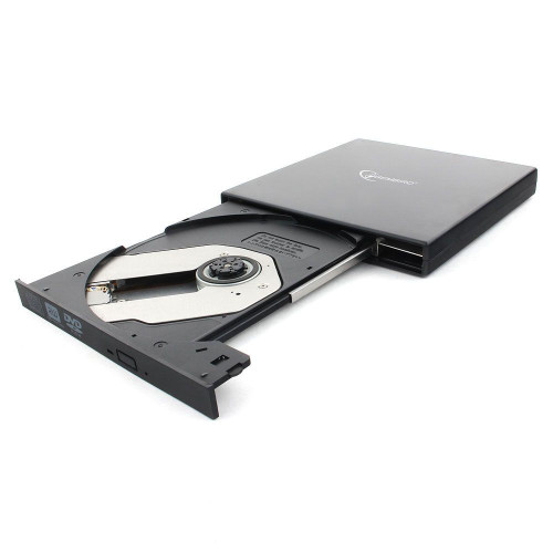 DVD±RW привод Gembird Внешний DVD-привод Gembird DVD-USB-02 USB 2.0 пластик, черный (099240)