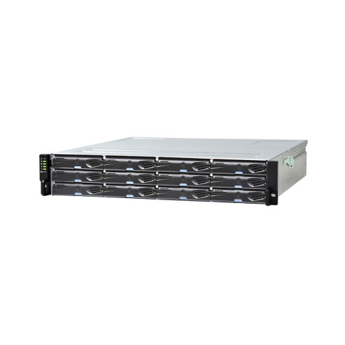 Платформа СХД Infortrend EonStor DS2012R2C000B-8U32 (12x3.5, 2U, Dual Redundant Controller incl: 2x2GB, 8x1Gb iSCSI RJ-45 ports, 2x host board slots, 2x12Gb SAS EXP. Ports, 2x(PSU 460W+FAN Module/SuperCap.+Flash module), Rackmount kit)