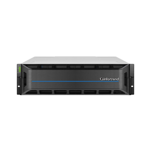 Платформа СХД Infortrend EonStor GS3016R03C0FD-8U32 (16x3.5, 3U, High IOPS, Dual Redundant Controllers (incl: 4x4GB Cache, 4x25Gb SFP28, 4 FREE host board slots, 4x12Gb SAS ext ports, 2x Super capacitor+Flash+FAN module, 2x530W), Rackmount kit)