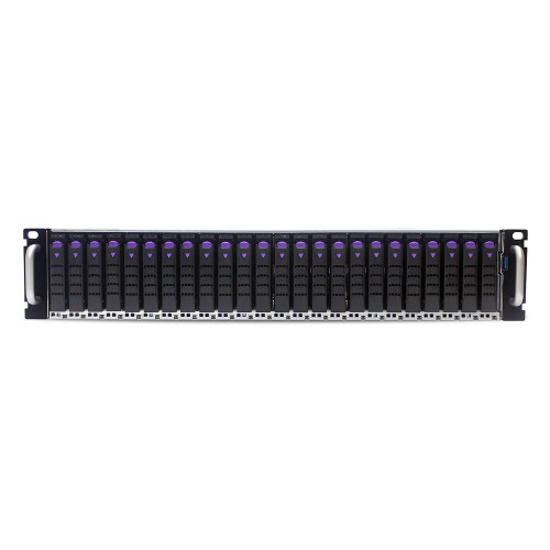 Платформа системного блока AIC FB201-LX_XP1-F201LXXX 2U-24 Bay storage server supports 24 x U.2 NVMe drives, 2*dual Broadcom/LSI PEX9765 PCIe switch backplanes