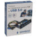 Адаптер Gembird Планка USB 3.0 на переднюю панель в отсек 3.5" 4xUSB-A 3.0
