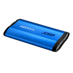 Твердотельный накопитель SSD ADATA SE800 Blue External ASE800-512GU32G2-CBL 512GB 1.8" USB 3.2 Gen 2 Type-C, 1000R, USB 3.2 Type-C to C cable,USB 3.2 Type-C to A cable, Quick Start Guide, Tough-IP68 dustproof and waterproof, Military-Grade shockproof