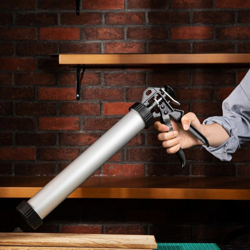 Степлеры, пистолеты, заклепочники Deli Пистолет для герметика Deli DL2380 Размер: 15 дюймов/380 мм. Сталь А3 + алюминий. Угол поворота 360.