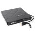 DVD±RW привод Gembird Внешний DVD-привод Gembird DVD-USB-04 USB 3.0 со встроенным кардридером и хабом пластик, черный (271668)