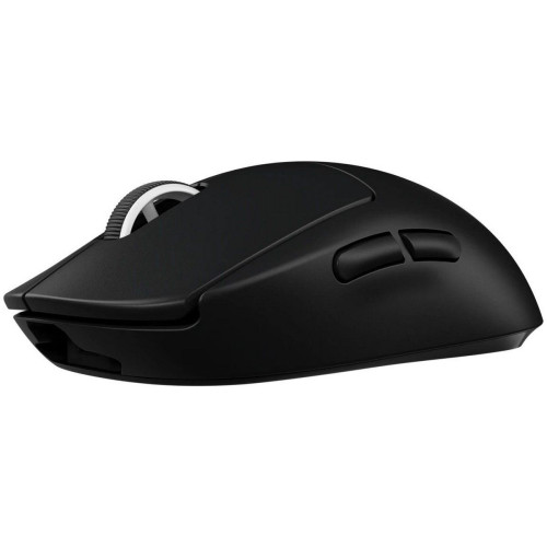 Мышь Logitech Мышь игровая Logitech G PRO X Superlight Black черная, беспроводная Lightspeed, cенсор Hero 25K 100-25600dpi, 5 кнопок, облегченная 63гр, правый хват