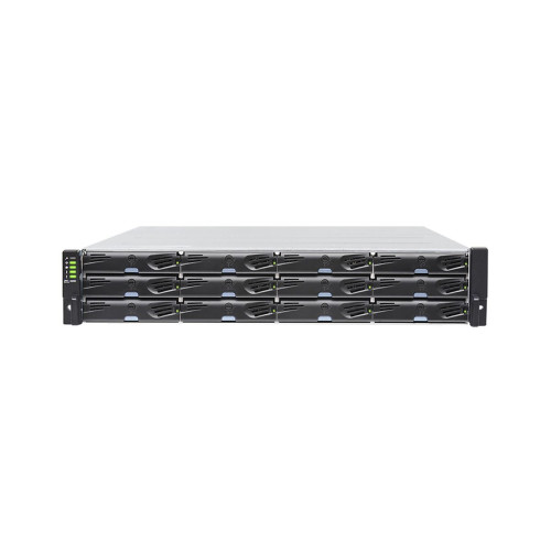 Платформа СХД Infortrend EonStor DS2012R2C000B-8U32 (12x3.5, 2U, Dual Redundant Controller incl: 2x2GB, 8x1Gb iSCSI RJ-45 ports, 2x host board slots, 2x12Gb SAS EXP. Ports, 2x(PSU 460W+FAN Module/SuperCap.+Flash module), Rackmount kit)