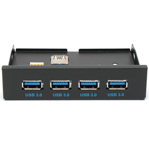 Адаптер Gembird Планка USB 3.0 на переднюю панель в отсек 3.5" 4xUSB-A 3.0