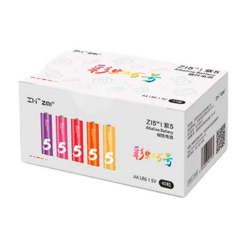Прочее ZMI Батарейки ZI5 AA540 AA alkaline battery (40pcs) (ZMKAA540CNCM)