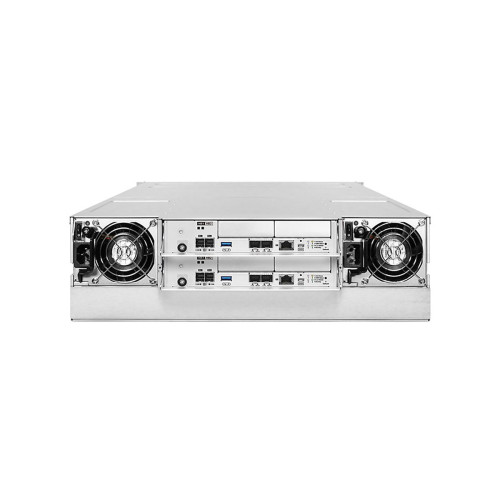 Платформа СХД Infortrend EonStor GS3016R03C0FD-8U32 (16x3.5, 3U, High IOPS, Dual Redundant Controllers (incl: 4x4GB Cache, 4x25Gb SFP28, 4 FREE host board slots, 4x12Gb SAS ext ports, 2x Super capacitor+Flash+FAN module, 2x530W), Rackmount kit)