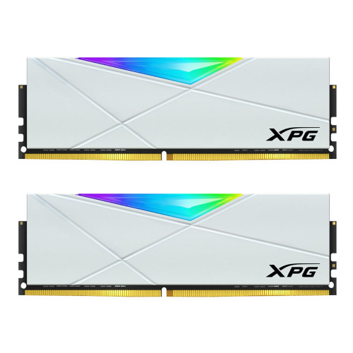 Комплект модулей памяти ADATA 16GB DDR4 3600 U-DIMM XPG Spectrix D50 RGB Gaming Memory CL18, 1.35V K2*8GB WHITE