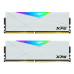 Комплект модулей памяти ADATA 16GB DDR4 3600 U-DIMM XPG Spectrix D50 RGB Gaming Memory CL18, 1.35V K2*8GB WHITE