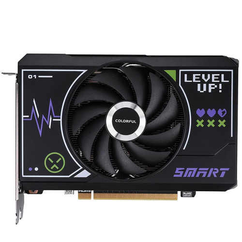 Видеокарта Colorful RTX4060 Mini 8GB-V 128-bit GDDR6 DPx3 HDMI 1FAN RTL