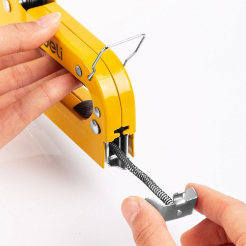 Степлеры, пистолеты, заклепочники Deli Мебельный степлер Deli DL238104 с набором скоб (2000шт D-тип, 2000шт Т-тип, 2000шт U-тип)