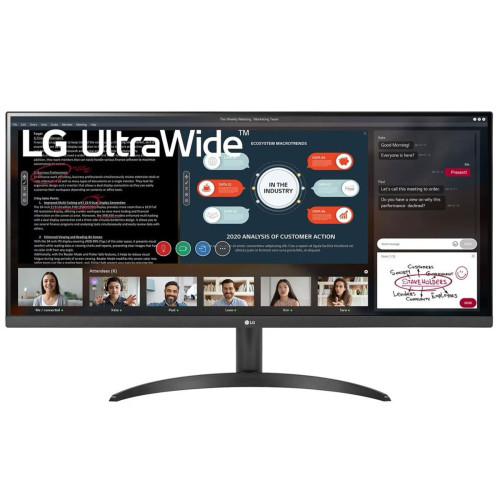 Монитор 29" LG 29WP500-B Black (IPS, 2560x1080, HDMI+HDMI, 5 ms, 178°/178°, 350 cd/m, 1000:1, 75Hz)