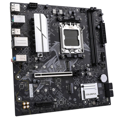 Материнская плата Colorful BATTLE-AX A620M-D PRO V14 A620, AM5, 2*DDR5, 1*PCIEx16, 1*PCIEx4, 2*M.2, 1*TypeC, 4*USB3.2Gen1, 8*USB2.0, 4*SATA3.0, 2.5G, DP, HDMI, M-ATX, RTL