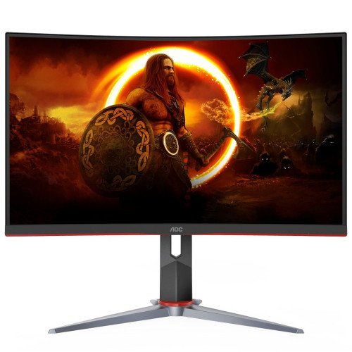 Монитор 27" AOC CQ27G2S Black (VA, 2560x1440, HDMI+HDMI+DP, 1 ms, 178°/178°, 250 cd/m, 4000:1, 165Hz, Curved 1500R)