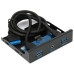 Адаптер Gembird Планка USB 3.0 на переднюю панель в отсек 3.5" 2xUSB-A 3.0 + 1x HD Audio